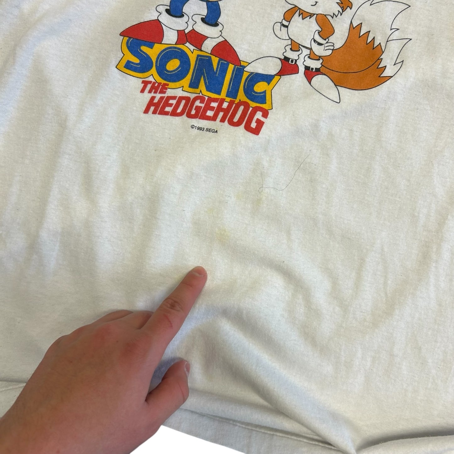 Vintage ‘93 Sonic The Hedgehog Sega T Shirt