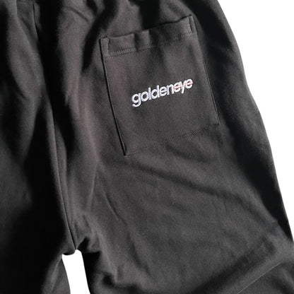 Goldeneye ‘GE Star’ Baggy Wide-Leg Sweatpants (Black)