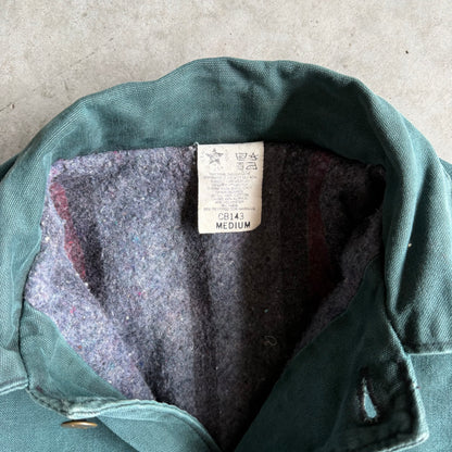 Vintage Carhartt ‘CB143’ Hunter Green Blanket Lined Chore Coat