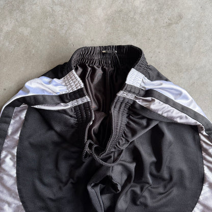 Y2& No ID Black & Silver Mesh Basketball Shorts