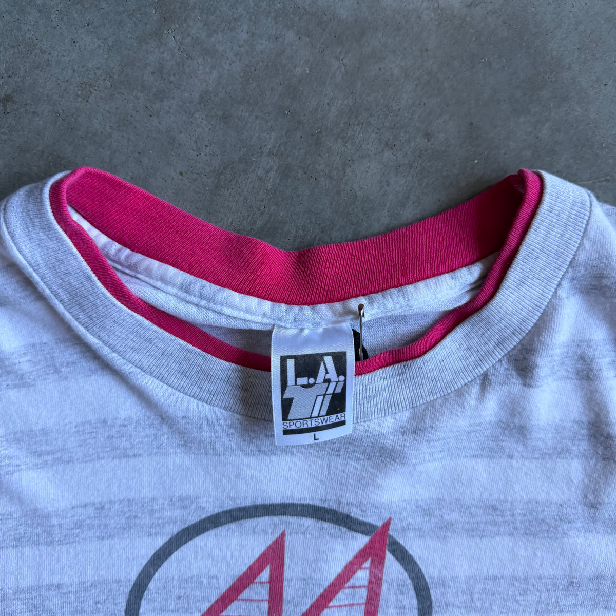 Vintage Arkansas Hot Springs Striped Double Neck Tee