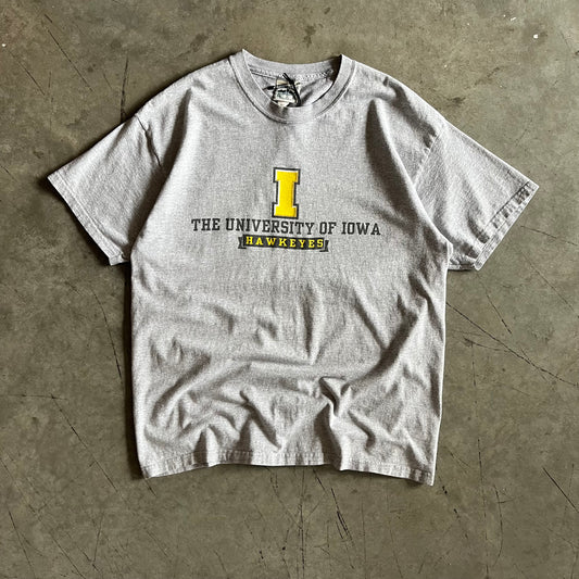 Y2K Briar Creek University Of Iowa Hawkeyes Grey Tee