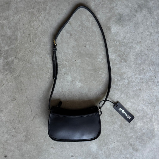 90s Coach Wendie Black Leather Crossbody Bag