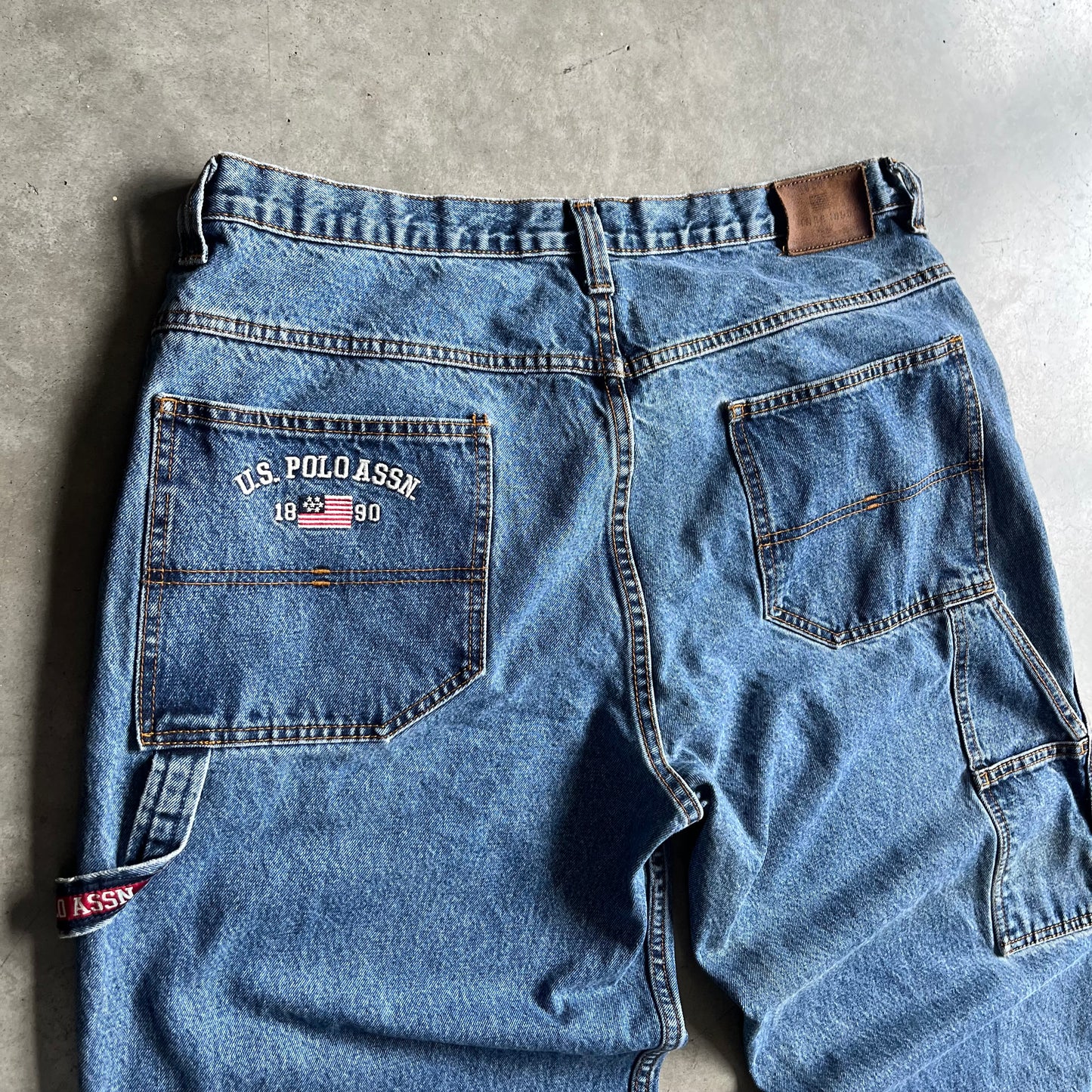 Y2K Polo Assn. Carpenter Loop Baggy Jeans