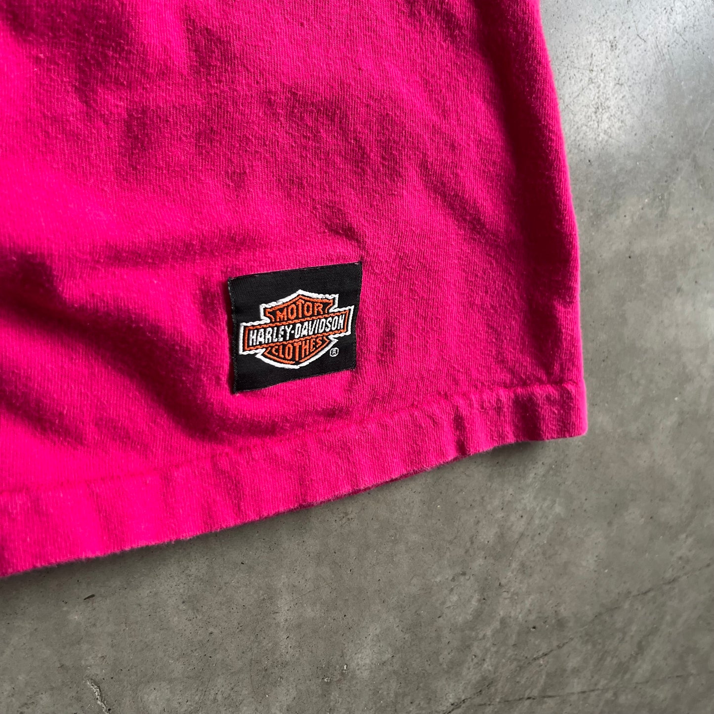 Vintage Sioux City Harley Davidson Pink Eagle Tee