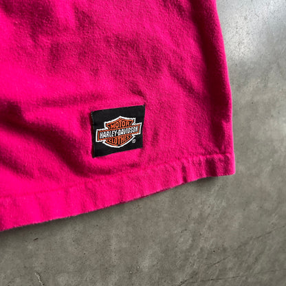 Vintage Sioux City Harley Davidson Pink Eagle Tee