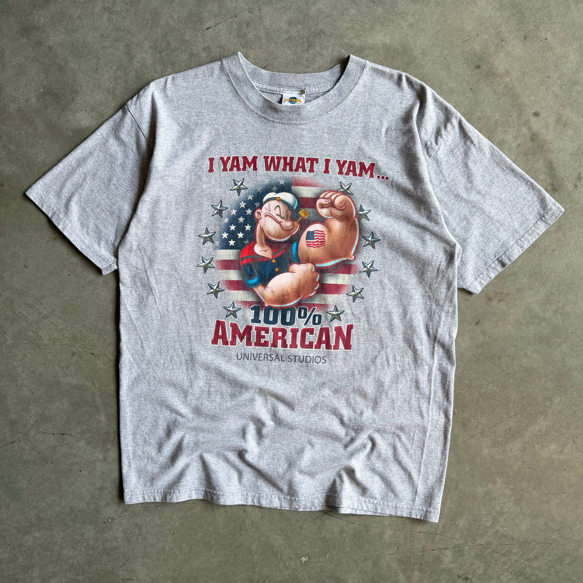 Y2K Popeye The Sailor “I Yam What I Yam” American Tee