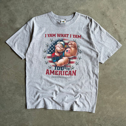 Y2K Popeye The Sailor “I Yam What I Yam” American Tee