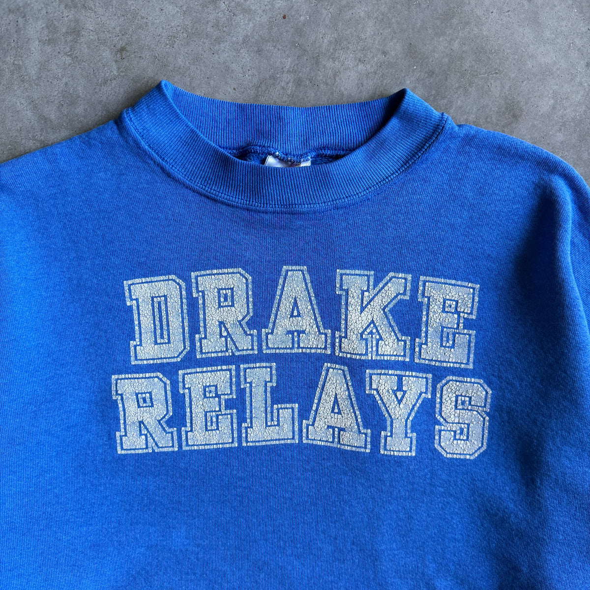 Vintage Drake Relays Cracked Spell-Out Sweatshirt