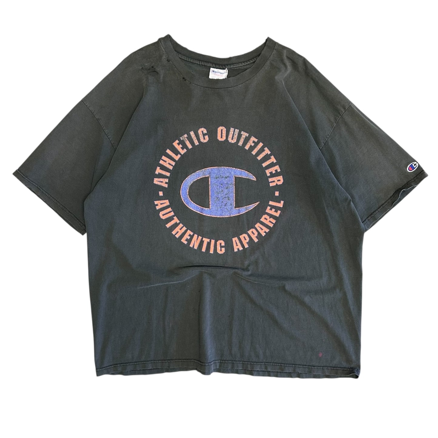 Vintage Distressed Champion Athletics Tee