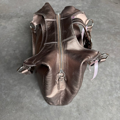 Y2K Coach SoHo Hobo Bag In Metallic Bronze