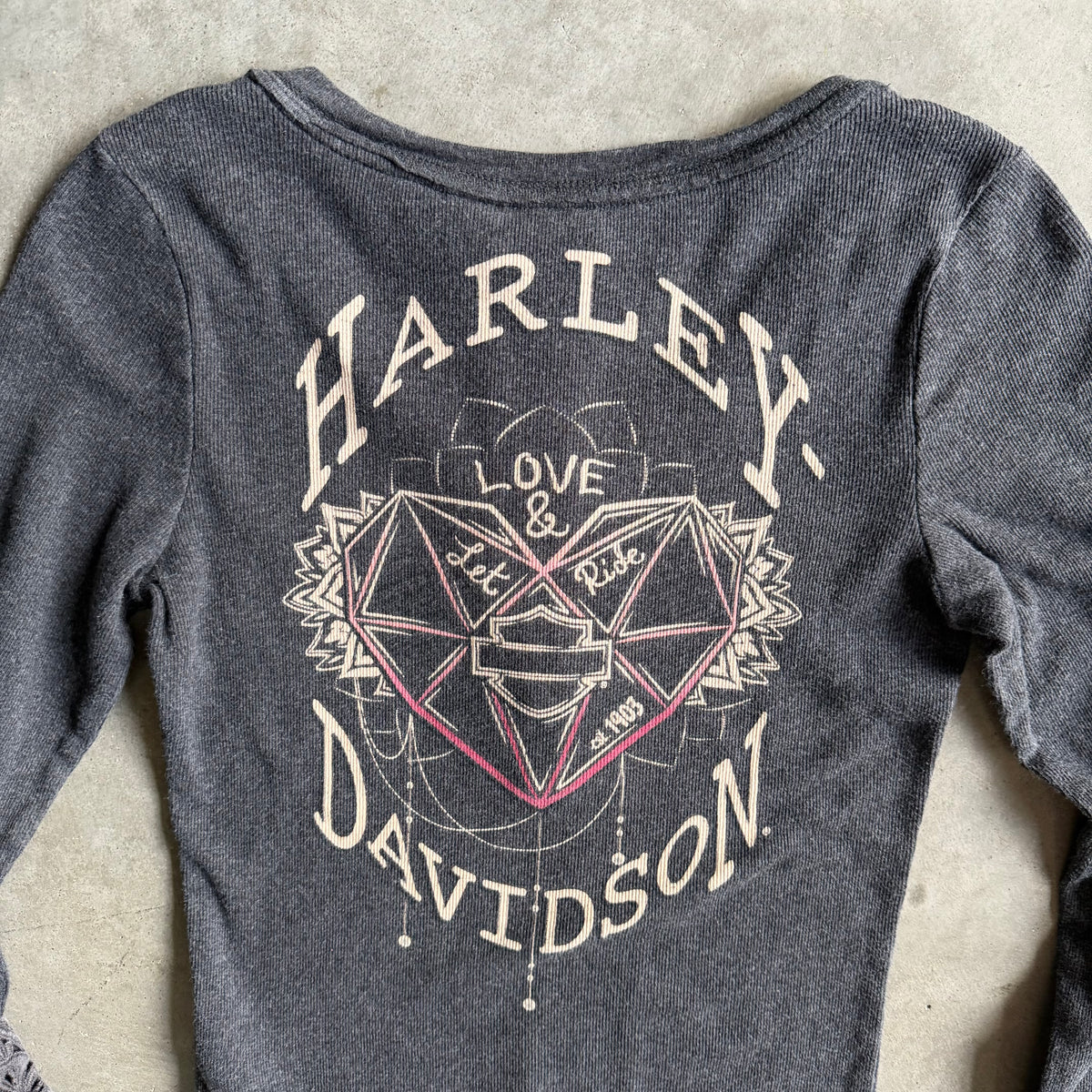Vintage Women’s Harley Davidson Lace Sleeve L/S