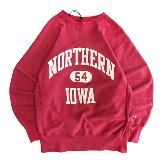 Vintage Champion Reverse Weave Northern Iowa Red Sweatshirt