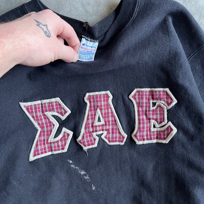 Vintage Black Champion Reverse Weave EAE Sweatshirt