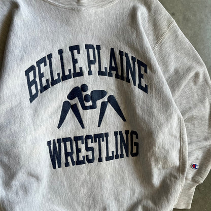 Vintage Belle Plaine Wrestling Champion Reverse Weave