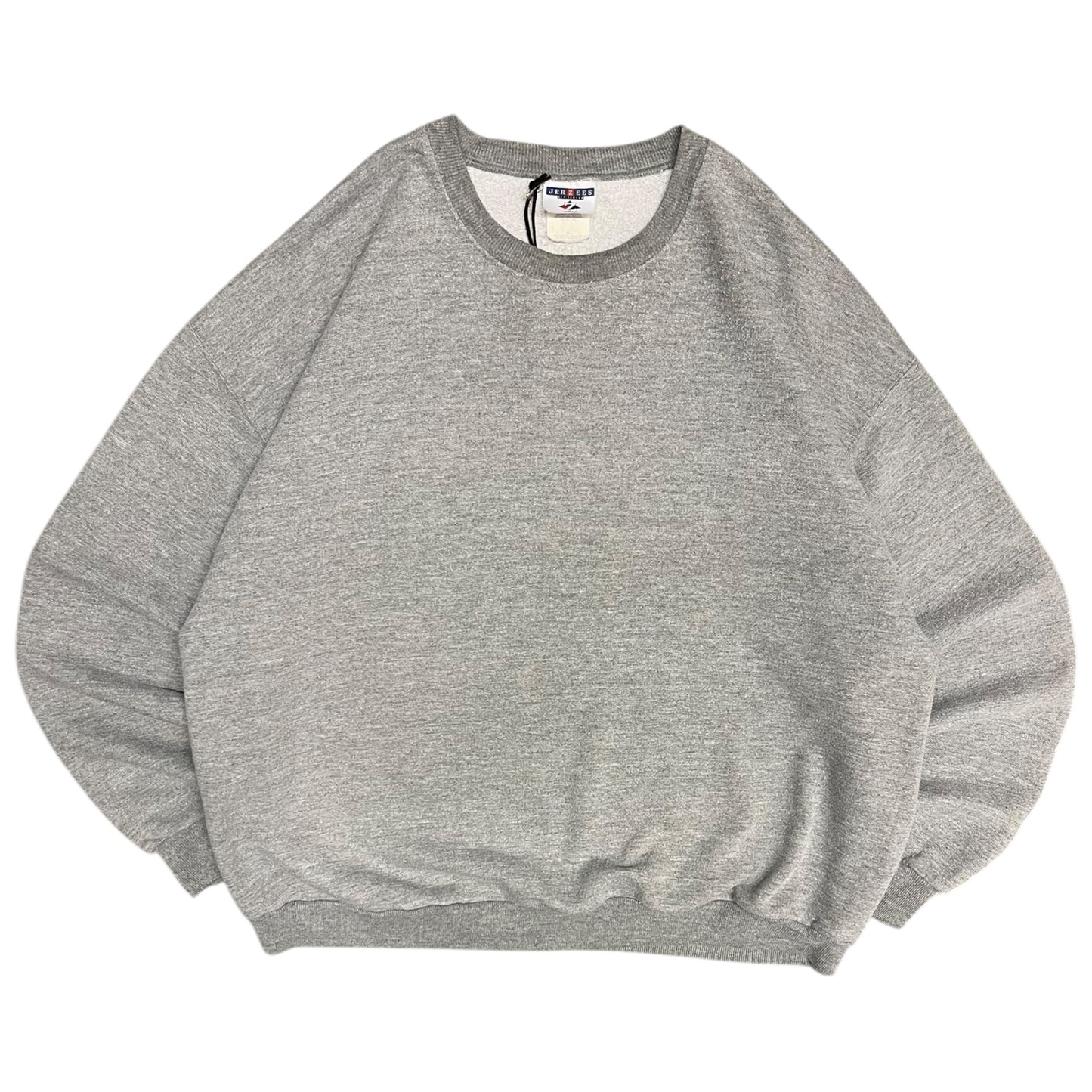 Y2K Jerzees Grey Blank Crewneck Sweatshirt