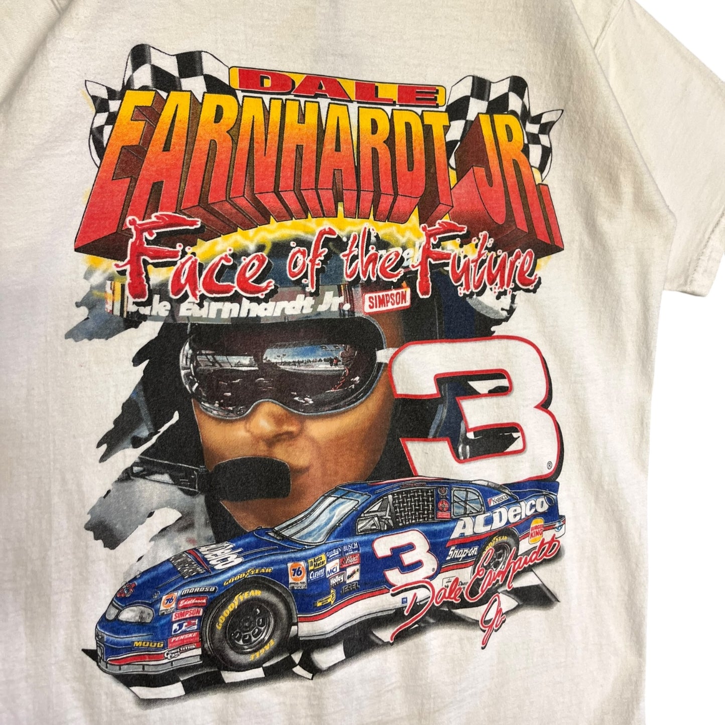 Vintage Dale Earnhardt JR Face Of The Future T Shirt