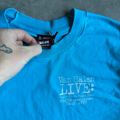 Vintage Van Halen Live : Right here Right Now 1993 Tour T Shirt