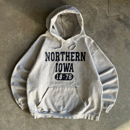 Vintage Northern Iowa Cotton Exchange Grey Hoodie