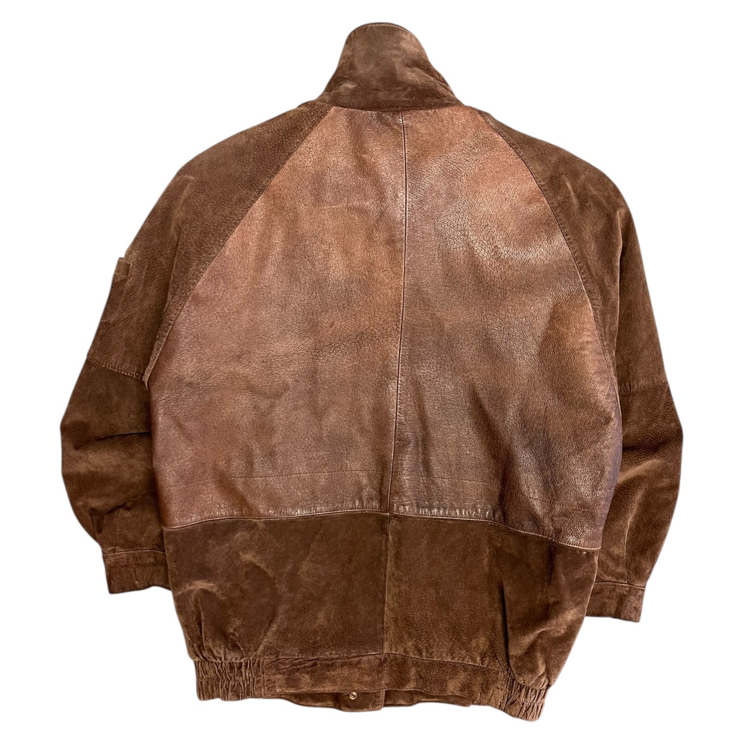 Vintage American Eagle Leather Nubuck Zip Up Jacket
