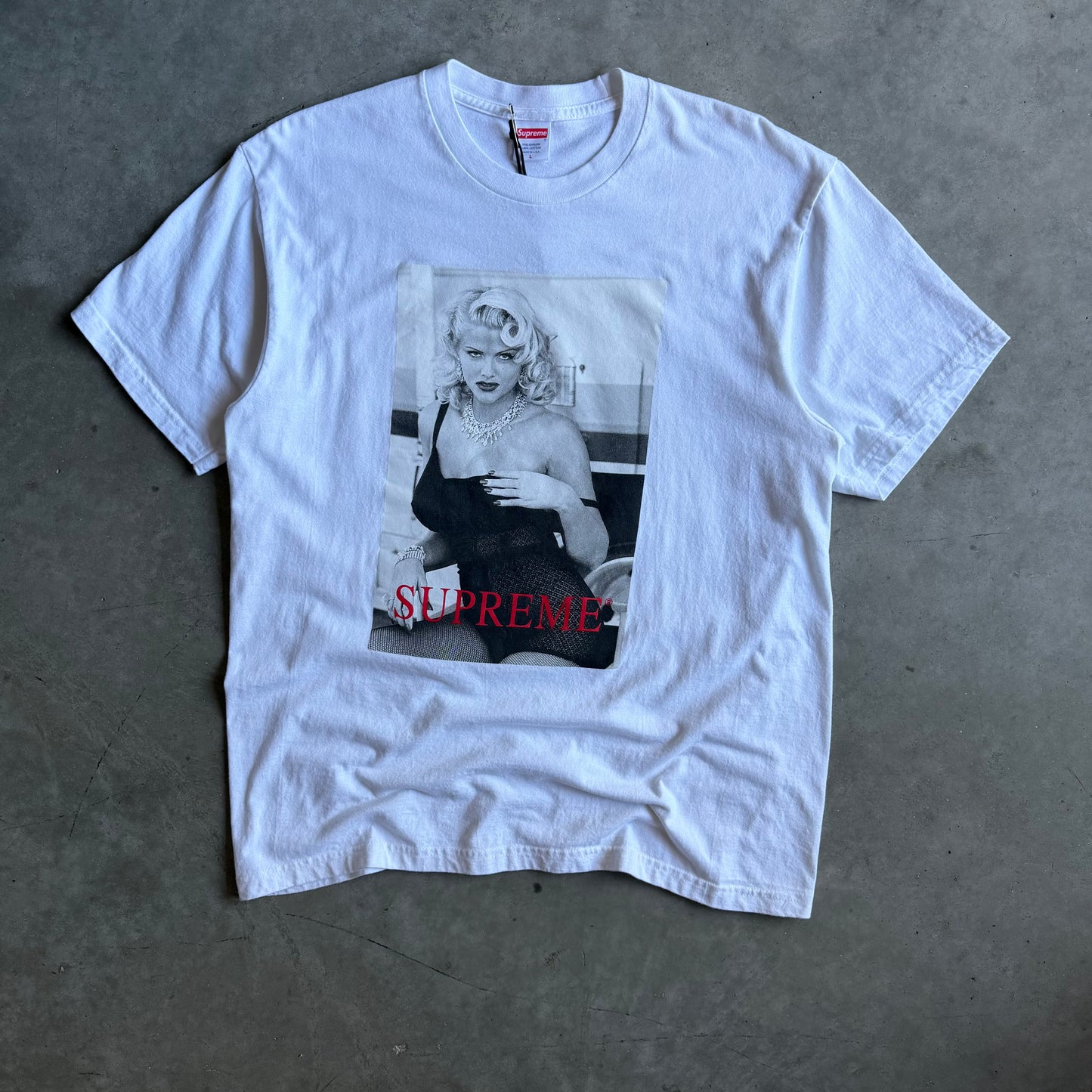 Supreme SS21 Anna Nicole Smith T Shirt White
