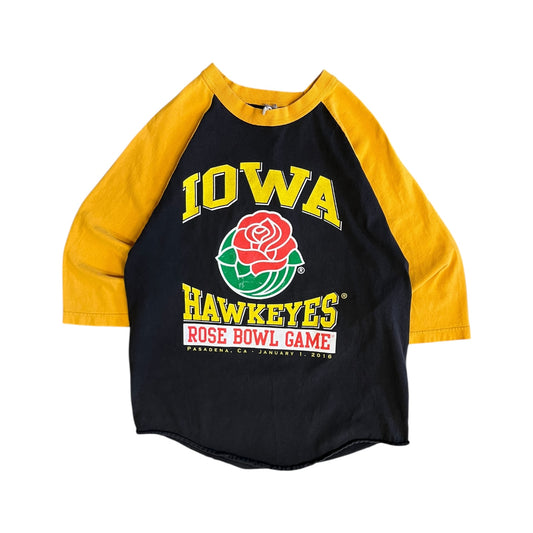 Y2K Iowa Hawkeyes 2016 Rose Bowl 3 Quarters Sleeve T-shirt