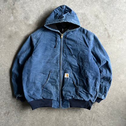 Vintage Carhartt Faded Blue Work Jacket