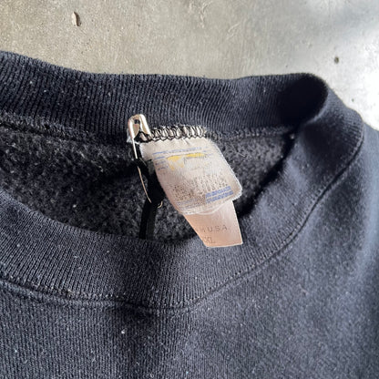 Vintage Iowa Hawkeyes Competition Crest Black Sweatshirt