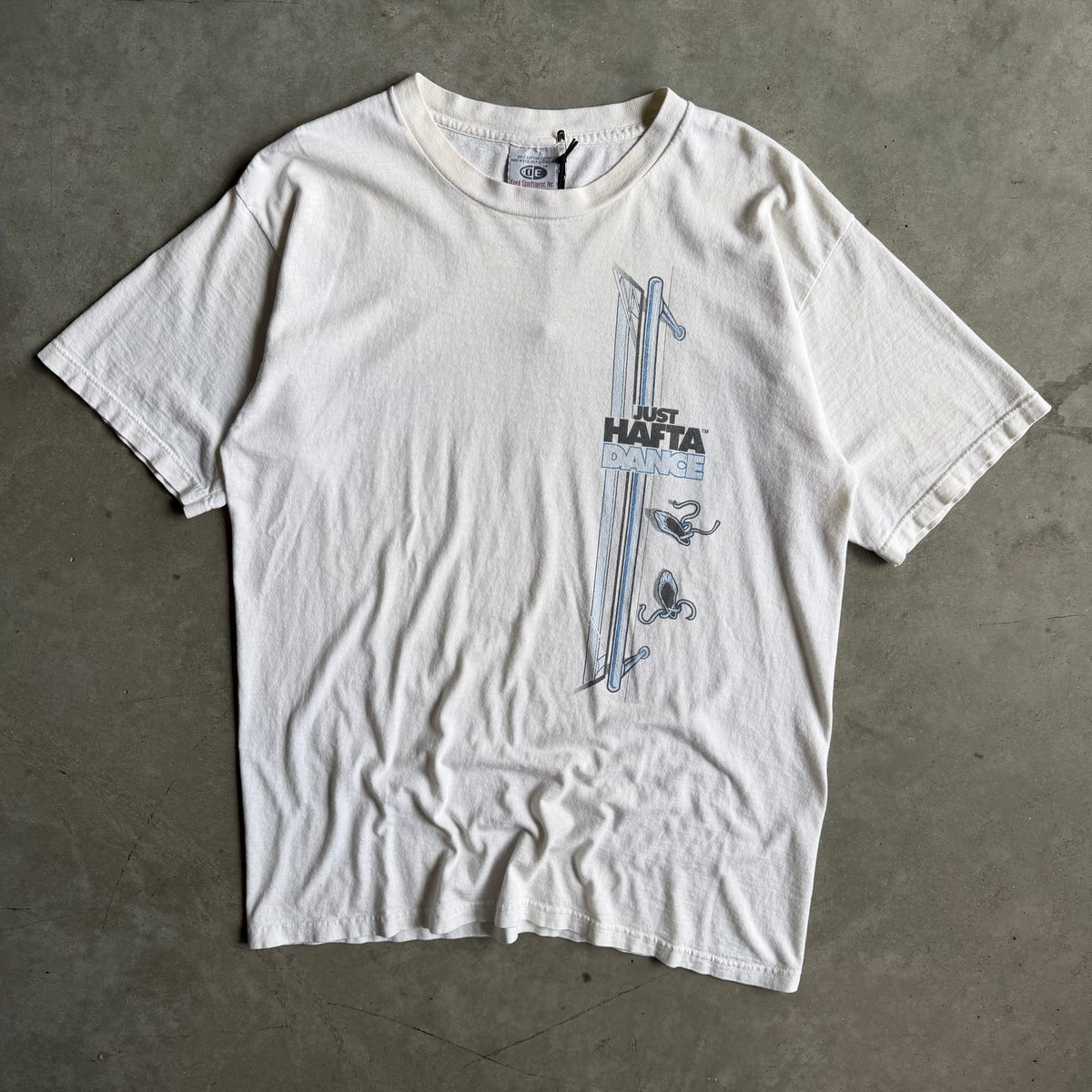 Vintage Just Hafta Dance Ballet White Tee