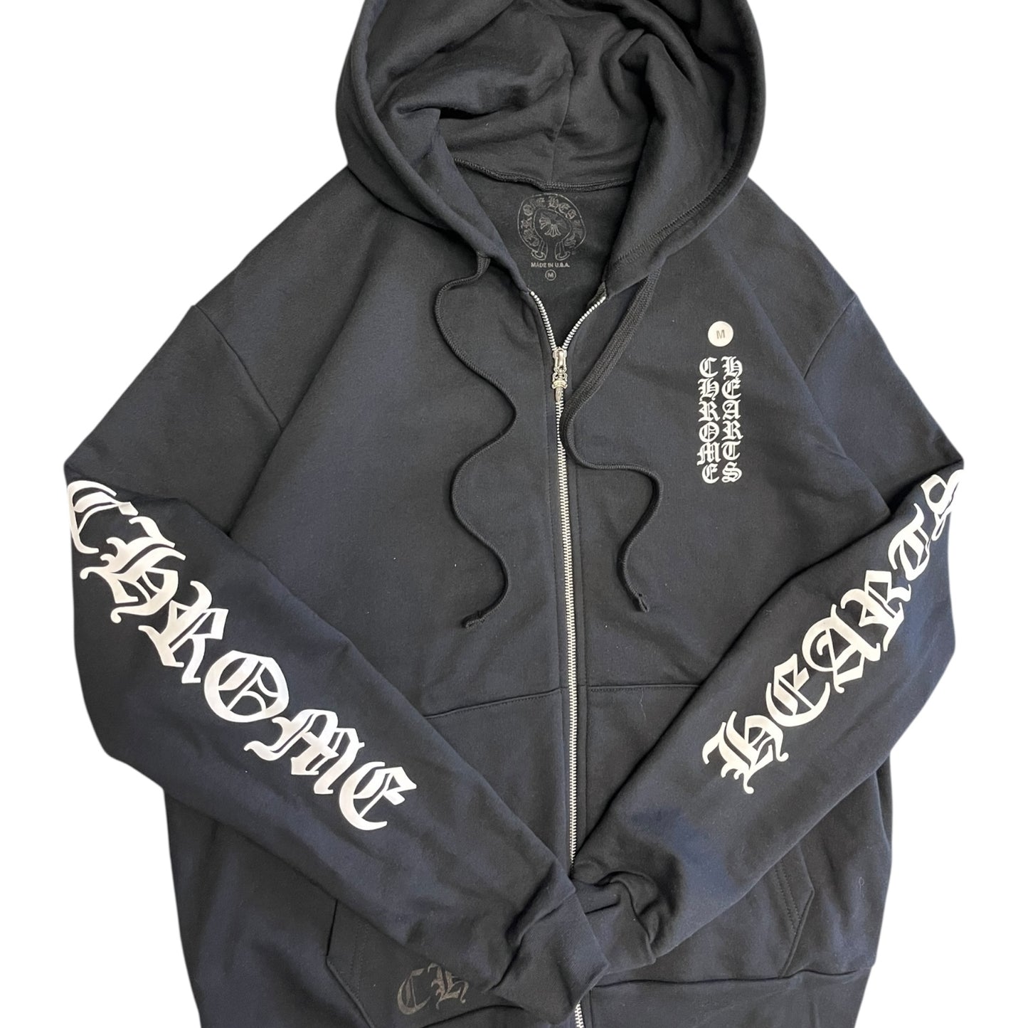 Chrome Hearts Spell Out Dagger Zip Sweatshirt