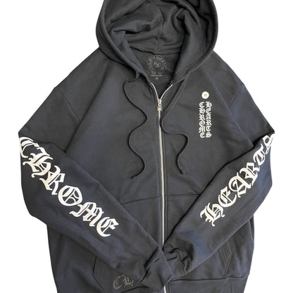 Chrome Hearts Spell Out Dagger Zip Sweatshirt