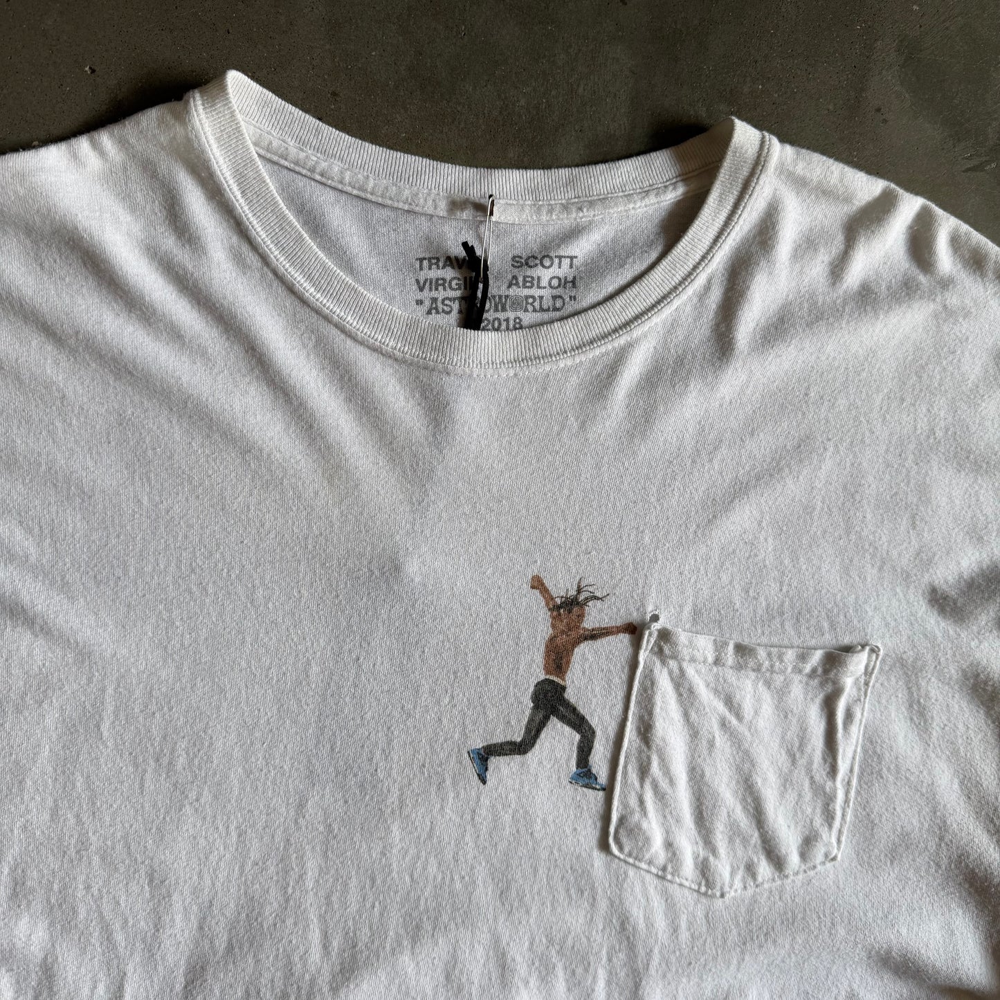 Travis Scott x Virgil Abloh Astroworld Pocket T Shirt