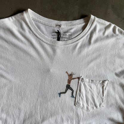 Travis Scott x Virgil Abloh Astroworld Pocket T Shirt
