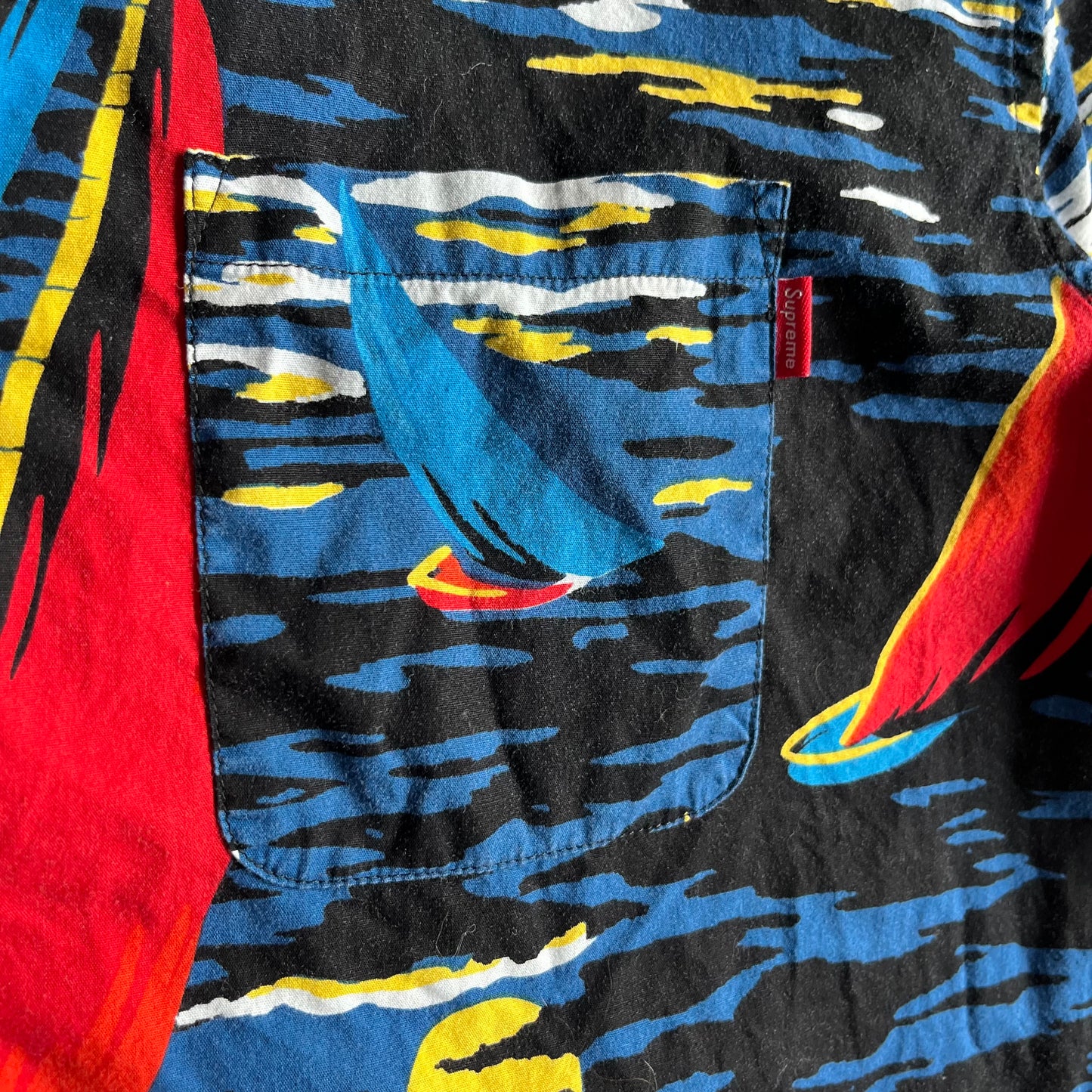 Supreme SS11 Hawaiian Sail Boat Button Up Shirt