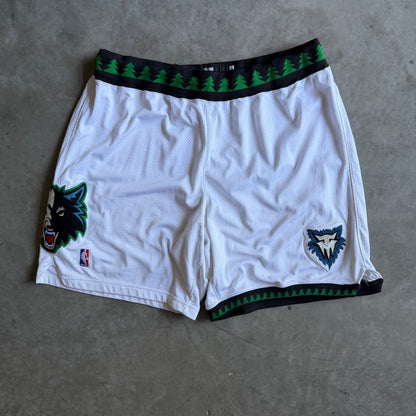 Y2K Minnesota Timberwolves Team Issued Adidas Basketball Shorts