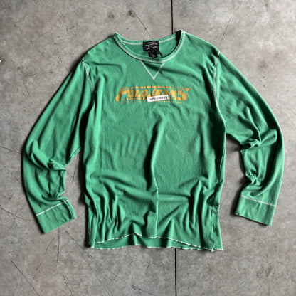 Y2K Polo Green/Yellow Graphic Long Sleeve