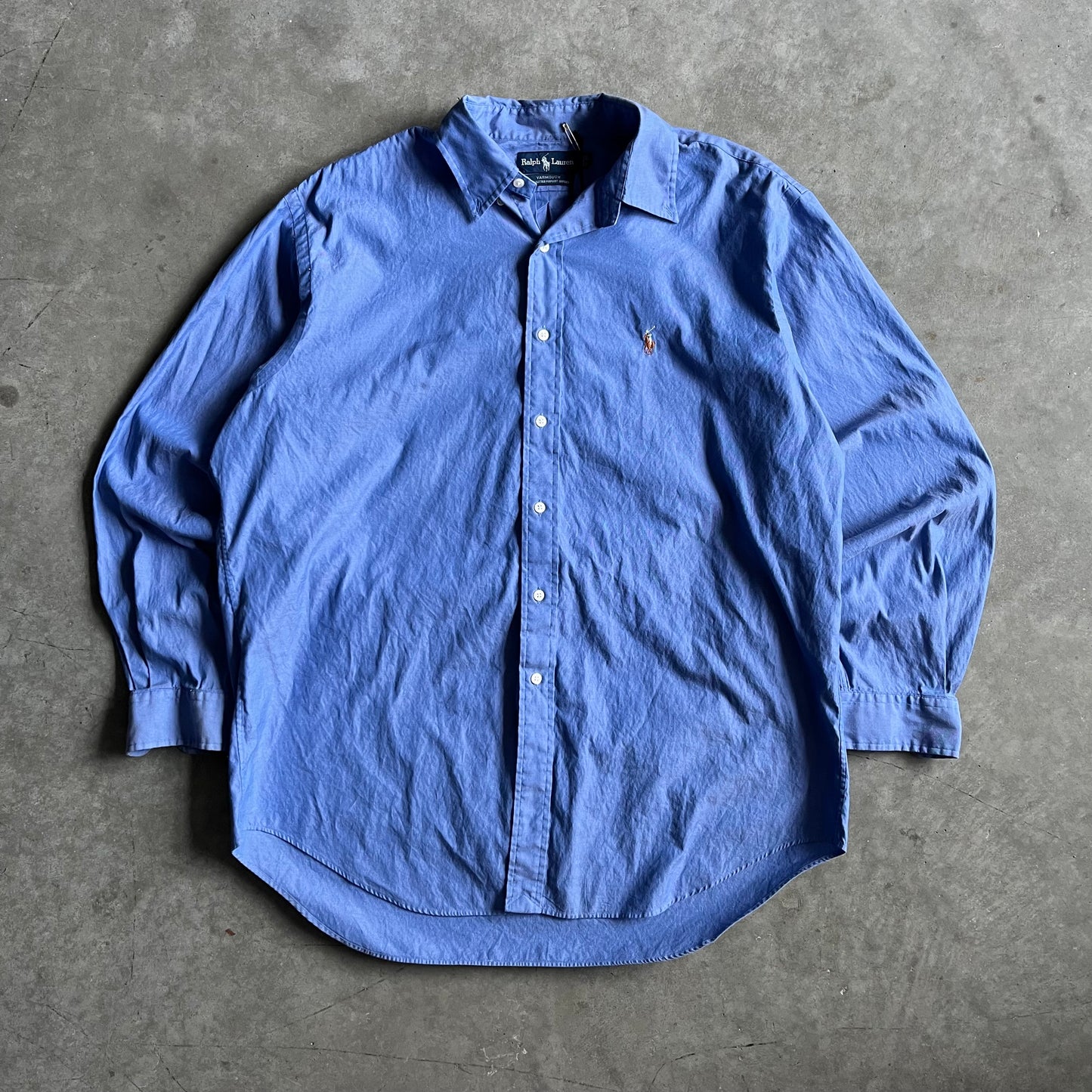 Vintage Ralph Lauren Long Sleeve Blue Button Down