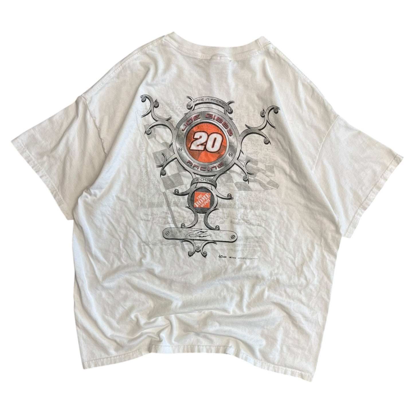 Y2K Tony Stewart Oakley Nascar White Tee