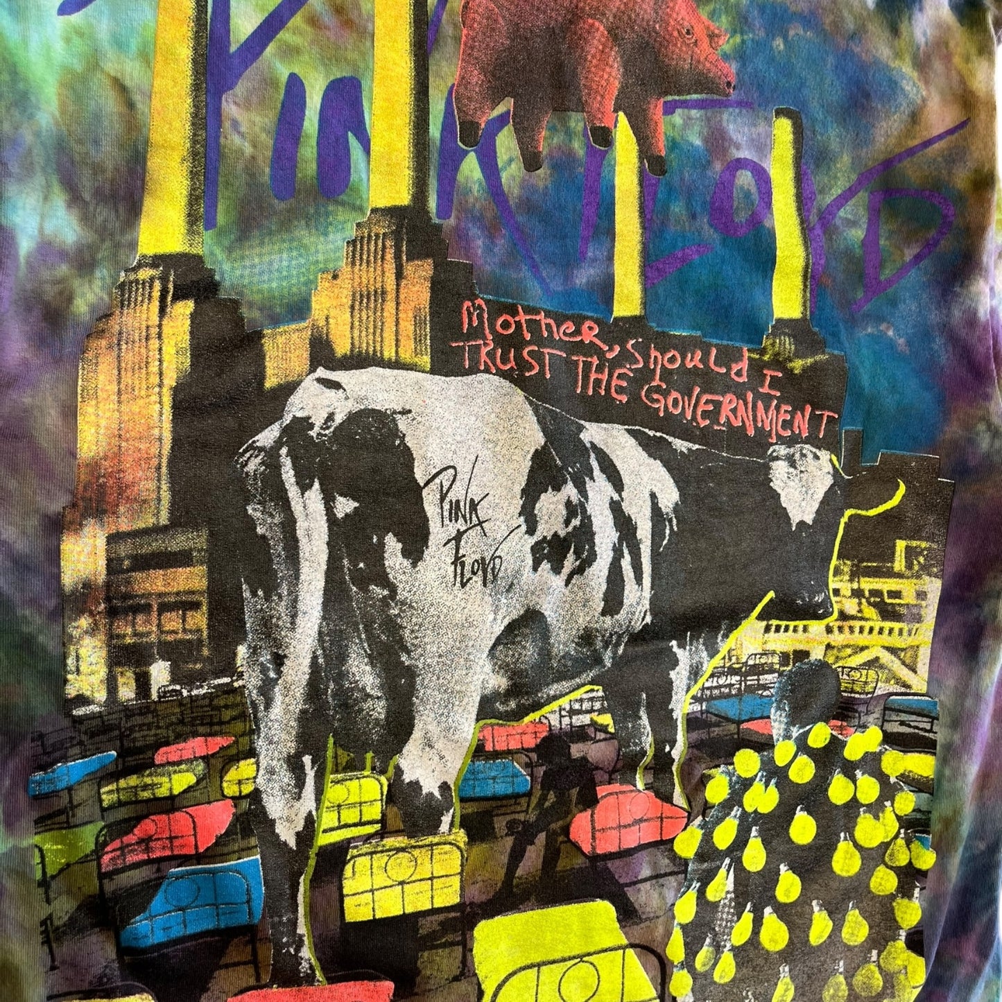 Backstock Co Pink Floyd Tie Dye AOP T Shirt