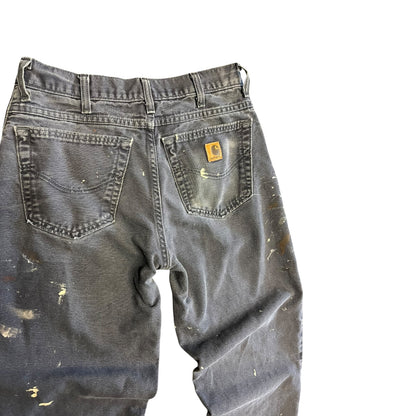 Carhartt Paint Splattered Charcoal Carpenter Pants