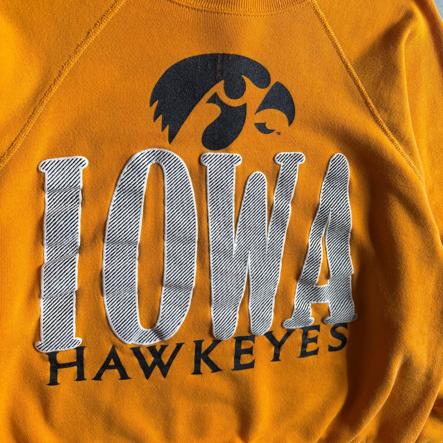 Vintage Artex University Of Iowa Gold Crewneck