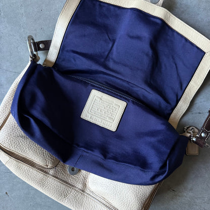 Y2K Coach Chelsea Field Bag Ivory