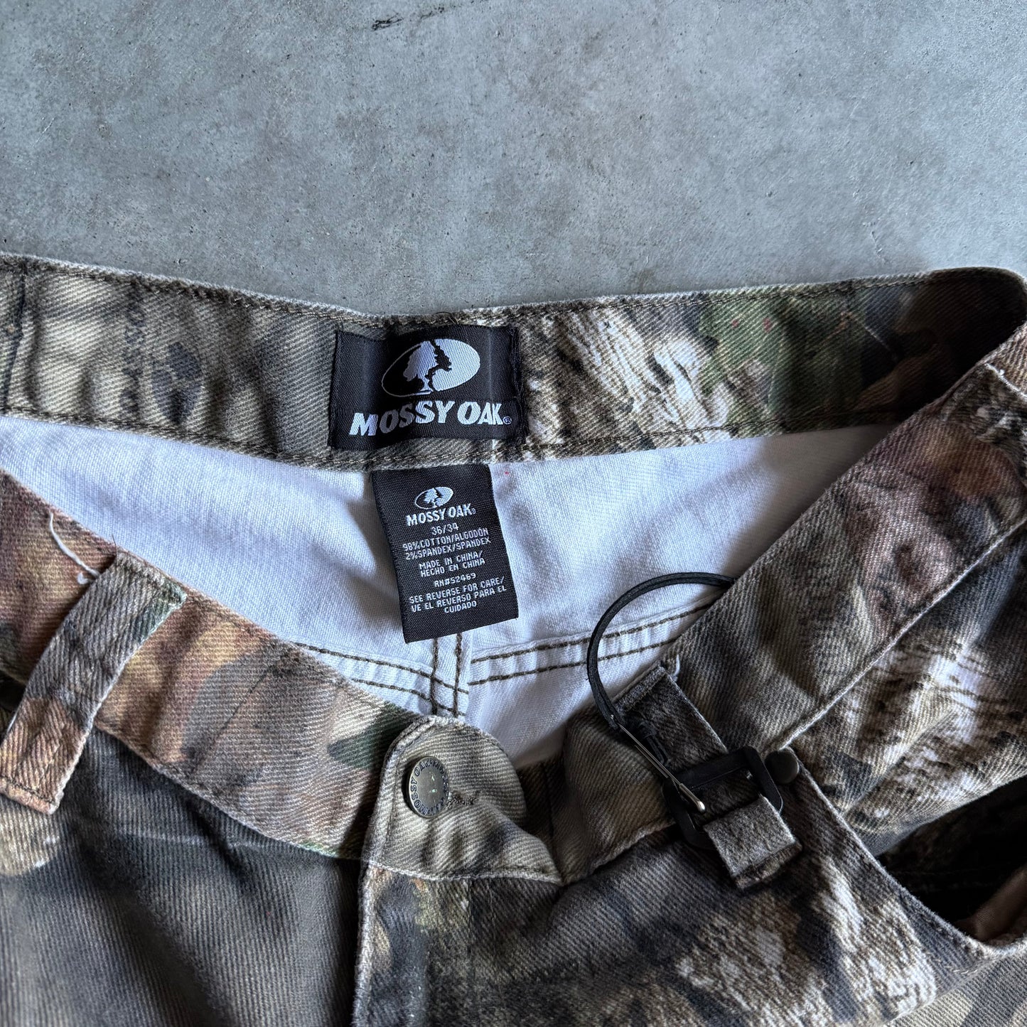 Y2K Straight Leg Mossy Oak Camo Pants