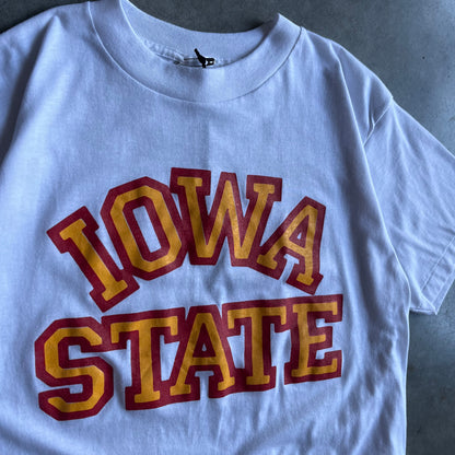 Vintage Iowa State Blocky Spell-Out White Tee
