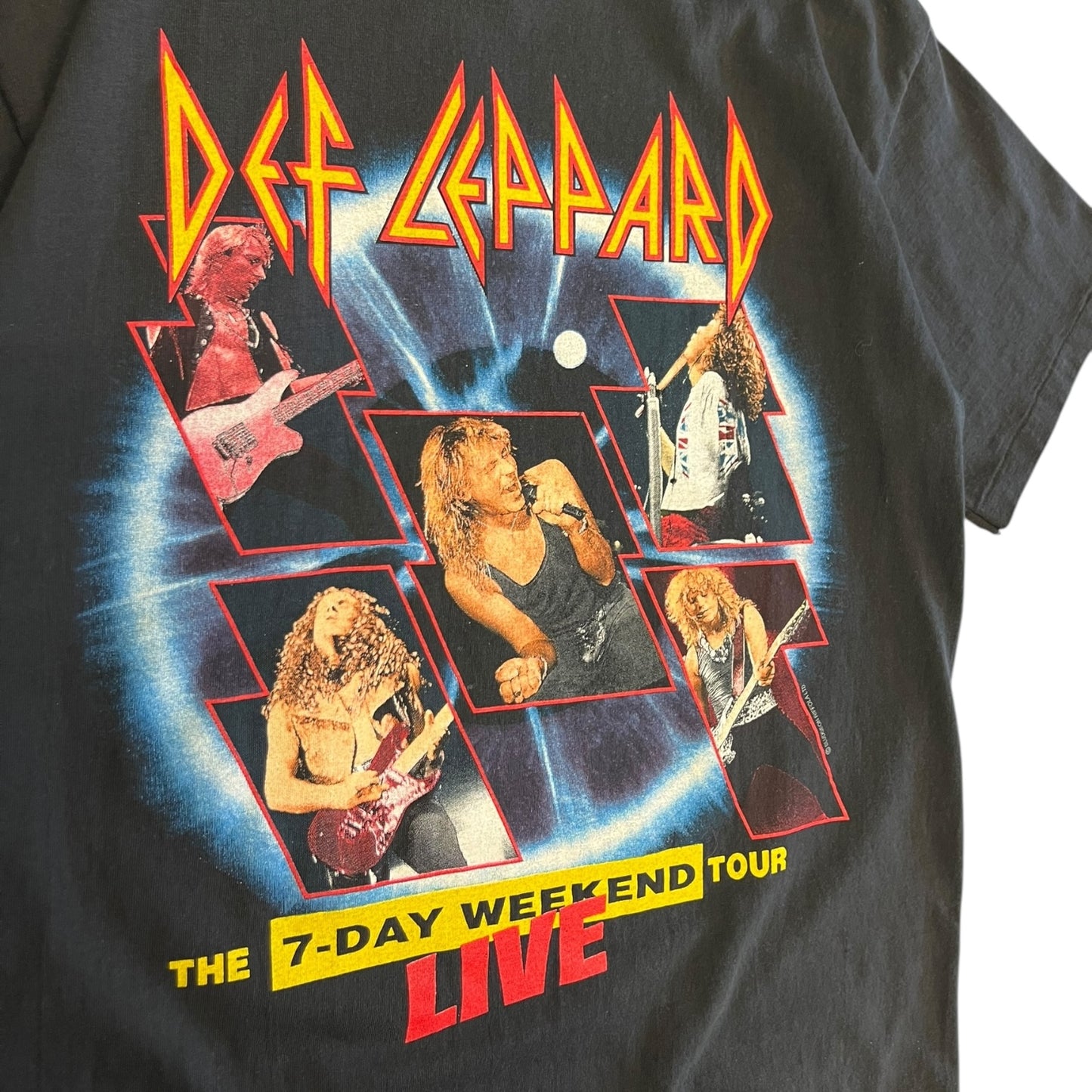 Vintage Def Leppard 7-Day Weekend Tour T Shirt