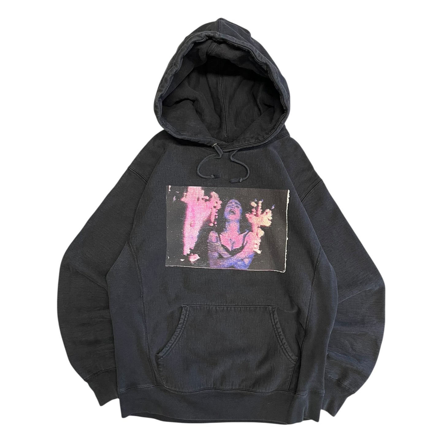 FW14 Supreme Burning Crosses Madonna Hoodie