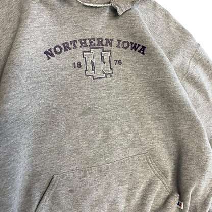 Y2K UNI Northern Iowa Panthers Chop Neck Russell Hoodie