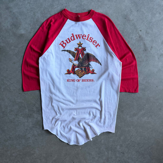 Vintage Budweiser King Of Beers Eagle Raglan Tee