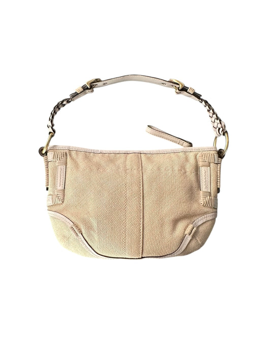 Coach Rattan Basket Hobo With Braided Handle