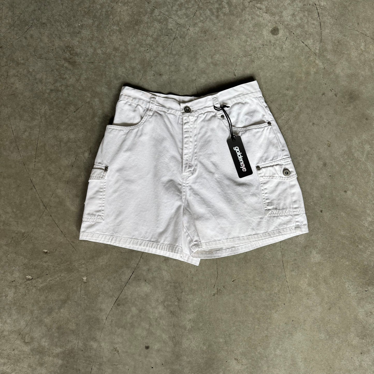 Women’s Vintage Bill Bass White Canvas Shorts
